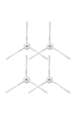 Xiaomi Vacuum Mop 2in1 Essential (MJSTG1) Uyumlu 4'lü Yan Fırça- Yedek Parça Seti